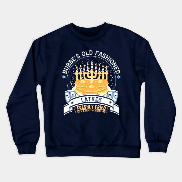 Bubbe's Latkes Crewneck Sweatshirt by GiveMeThatPencil